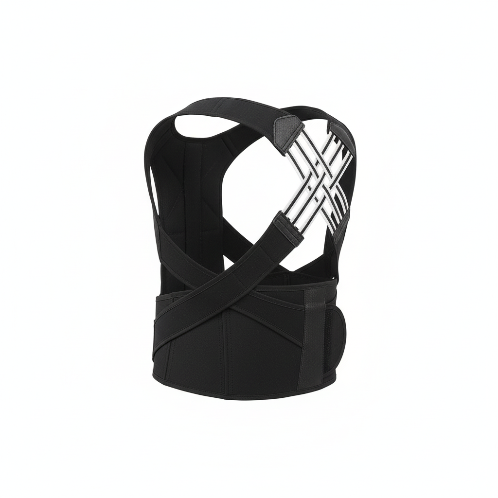 Posture Back Brace Adjustable Back Support Strap to Prevent Spinal Distortion and Hunchback Suitable for Men and Women